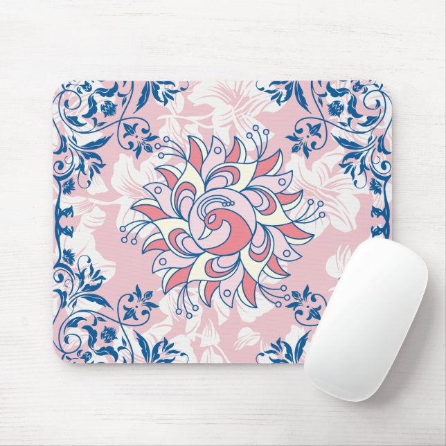Mousepad Arte Gráfica Floral, Rangoli Bright Life (Com mouse)
