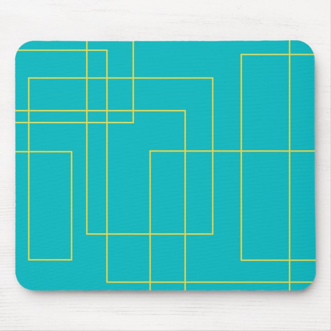 Mousepad Arte gráfica urbana moderna, simples, mínima (Frente)