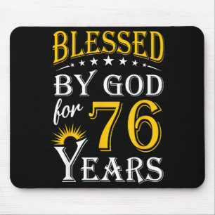 Mousepad Arte Gráfica Vintage Deus Abençoado Por 76