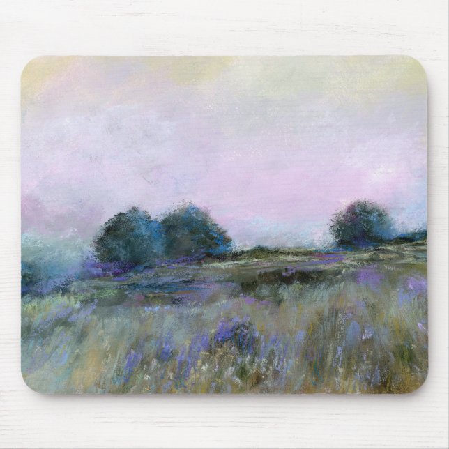 Mousepad Arte Impressionista da Paisagem Puro Azul (Frente)