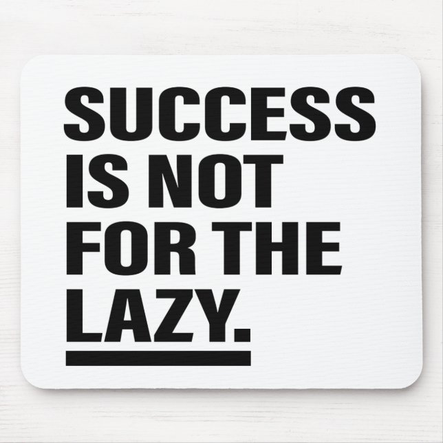 Mousepad Arte Inspiracional Sucesso Dicas de Vida Citação A (Frente)