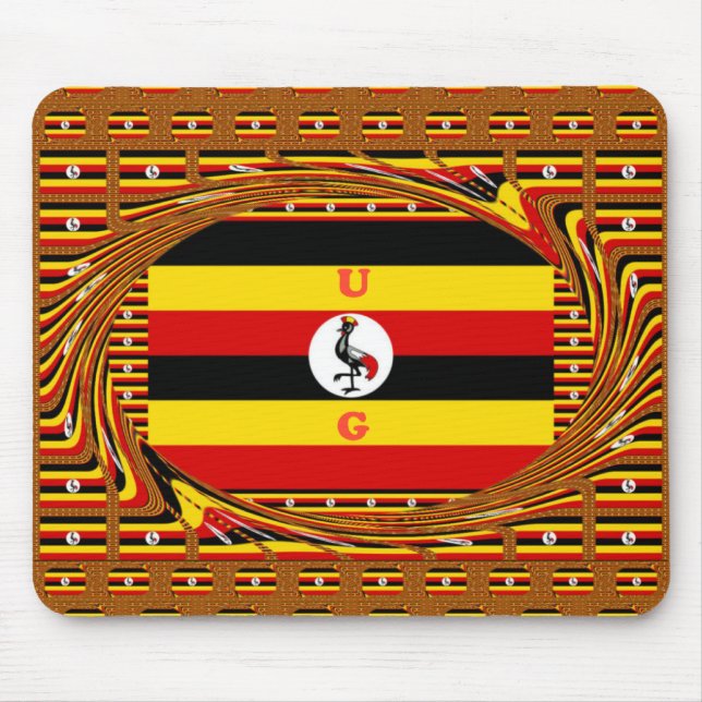 Mousepad Arte Inspirada por Sinalizador Vibrante no Uganda (Frente)