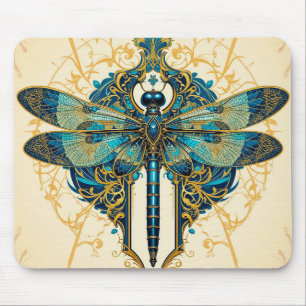 Mousepad Arte Intrincada de Libélula