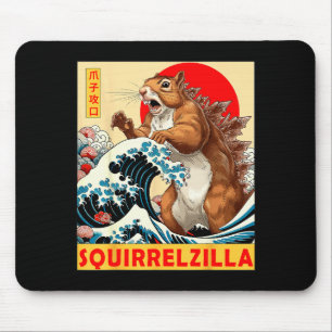 Mousepad Arte Japonesa Esquilo Esquilo Engraçado Para Homen