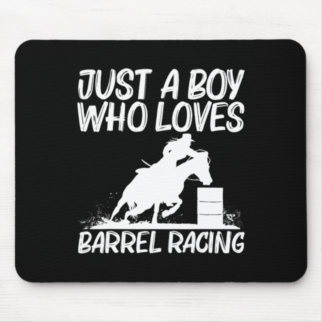 Mousepad Arte legal De Corrida De Barrel Para Rapazes Rid D (Frente)