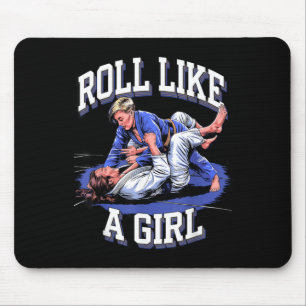 Mousepad Arte Marcial Feminina BJJ Jiu-Jitsu Brasileiro