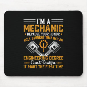 Mousepad Arte Mecânica Sou Mecânico