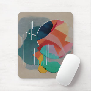 Mousepad Arte minimalista abstrata retrô