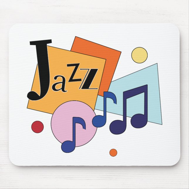 Mousepad Arte Moderna de Jazz Colorido Design (Frente)