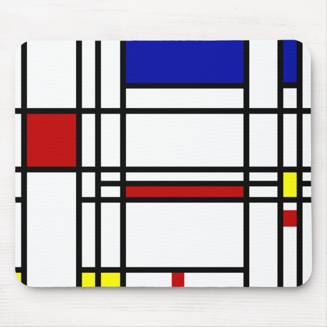 Mousepad Arte moderna de Mondrian (Frente)