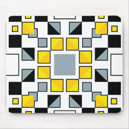 Mousepad Arte Moderna de Padrão de Colcha Geométrica