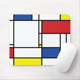 Mousepad Arte Moderna De Stijl Geométrica Minimalista Mondr
