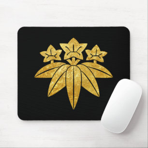 Mousepad Arte Mon Kamakura Minamoto Japão Ouro Falso Orient