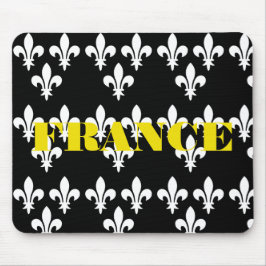 Mousepad Arte Monocromática de Impressão Heráldica da Franç