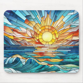 Mousepad Arte mosaica Oceânica Sunset
