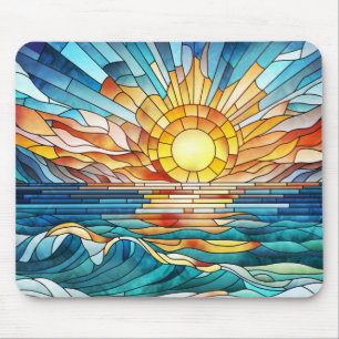 Mousepad Arte mosaica Oceânica Sunset