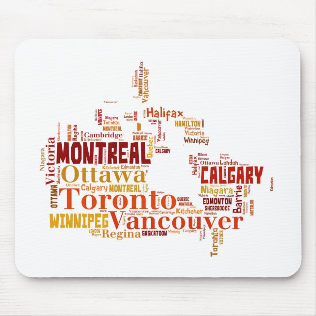 Mousepad Arte nas cidades do Canadá (Frente)
