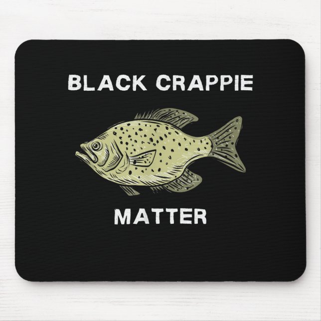 Mousepad Arte negra da pesca do café (Frente)