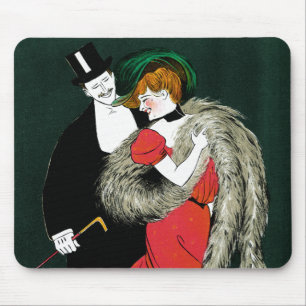 Mousepad Arte Nova Antiga, Moda Italiana Amor Romance