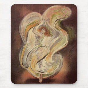 Mousepad Arte Nova Vintage, La Loie Fuller Dançarina Modern