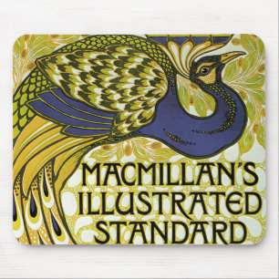 Mousepad Arte Nova Vintage, Pena de Pavão da Macmillan