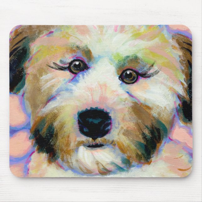 Mousepad Arte original adorável do terrier wheaten (Frente)
