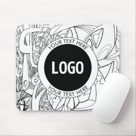 Mousepad Arte Original Moderna e Seu Logotipo