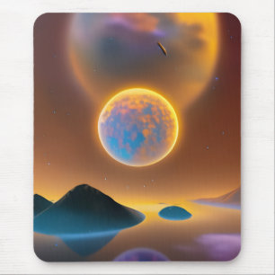 Mousepad Arte paisagística da lua