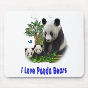 Mousepad Arte Panda Love