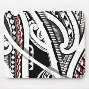 Mousepad Arte polinésia/maori tribal perfeita do tatuagem