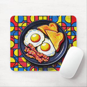 Mousepad Arte Pop do Café da Manhã
