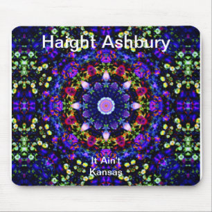 Mousepad Arte psicadélico da forma do Hippie de Haight