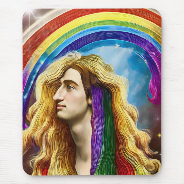 Mousepad Arte Rainbow Deity Man Of All love Fantasy (Frente)