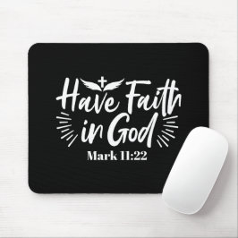 Mousepad Arte Religiosa: Tenha fé na Design das Escrituras