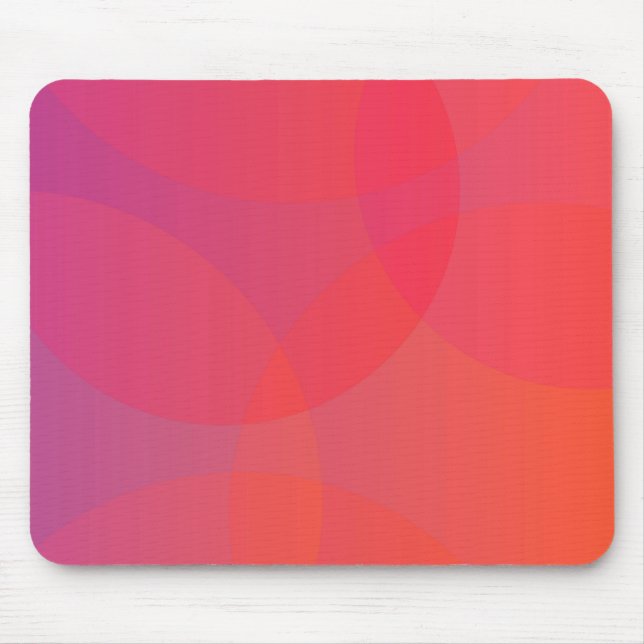 Mousepad Arte rosa, laranja, moderna, simples, legal, moder (Frente)