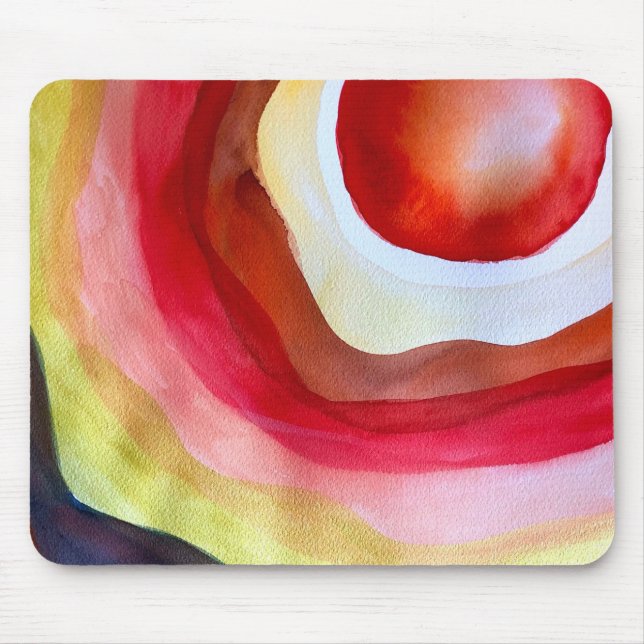 Mousepad Arte solar com cor d'água (Frente)