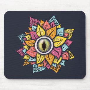 Mousepad Arte surreal estranha do divertimento colorido da