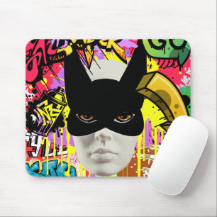 Mousepad Arte urbana vibrante e elegante Graffiti Spray pin
