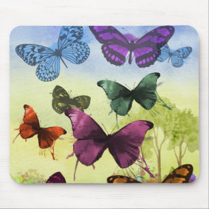 Mousepad Arte Vintage Butterfly Papillon