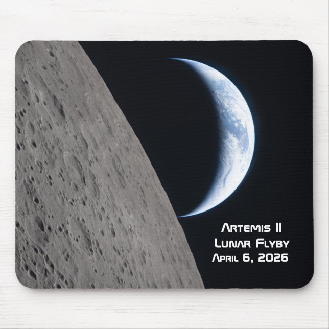 Mousepad Artemis II Lunar Flyby (Frente)
