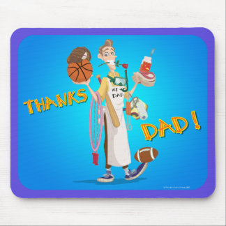 Mousepad Artes fantásticas Design_THANKS_DAD_mousepad
