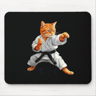 Mousepad Artes Marciais Caratê Taekwondo Gato Jiu Jitsu Jud