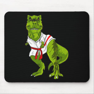 Mousepad Artes Marciais de Dinossauro Ninja Engraçado Judo 