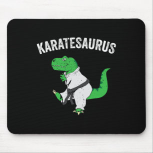 Mousepad Artes Marciais Dinossauro T Rex Karatê Engraçado D