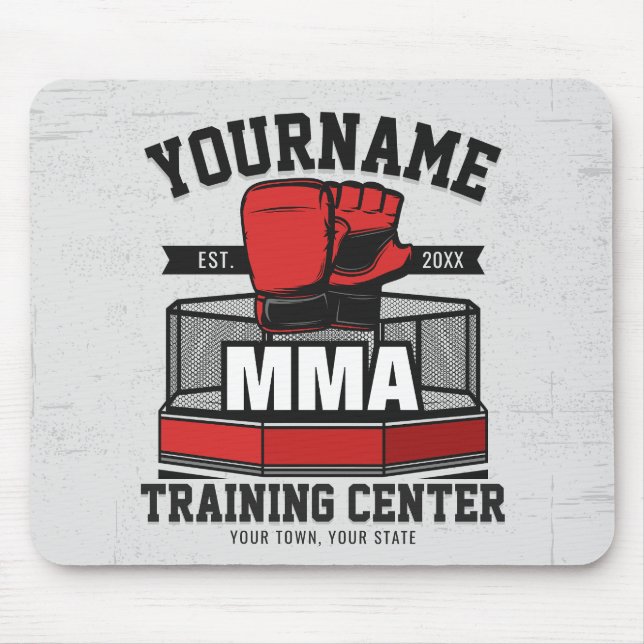 Mousepad Artes Marciais Mistas Misturas ADD NAME MMA Fight  (Frente)