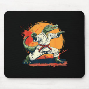 Mousepad Artes Marciais MMA Taekwondo Crocodilo Karatê Anim