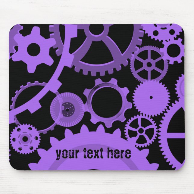 Mousepad Artes roxas a preto (Frente)