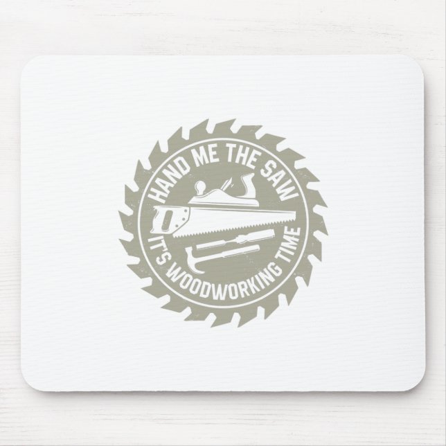 Mousepad Artesanato Woodworker | Presentes De Artesanato De (Frente)