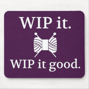 Mousepad ARTESANATOS de Textura do Knit Bom WIP