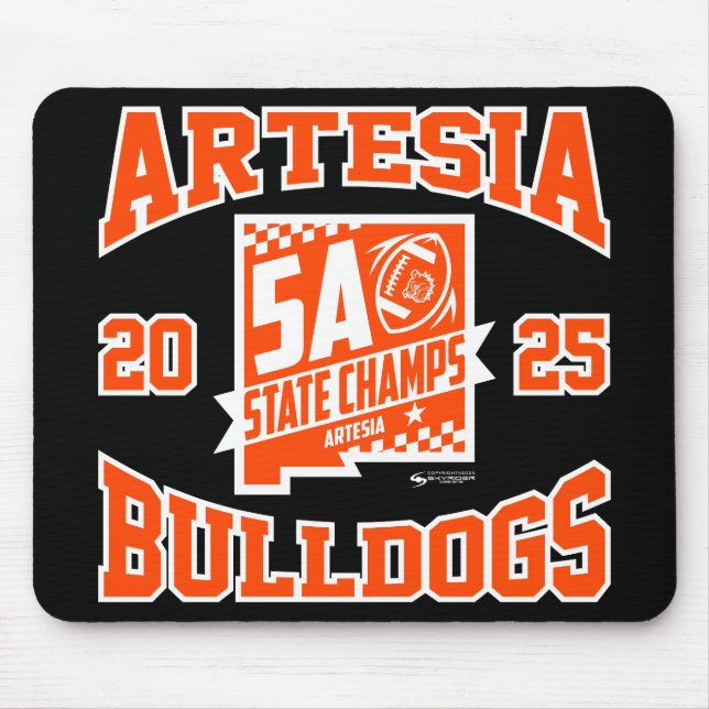 Mousepad Artesia Bulldogs State Champs Logo (Frente)